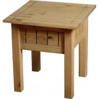 amitola lamp table in natural oak wax