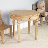 amila oak wooden childrens play table