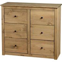 Amitola 6 Drawer Chest in Natural Oak Wax