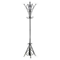 Amsterdam Stylish Loft Coat Stand In Distressed Black Metal