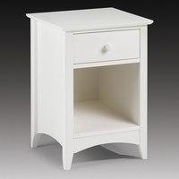 Amani Bedside Cabinet In White With 1 Drawer