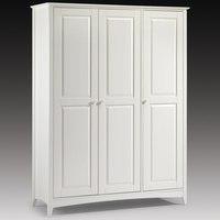 Amani Wardrobe In Stone White With 3 Doors