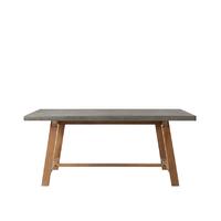 Amherst dining table in concrete & oak