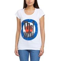 amplified womens who target crew short sleeve t shirt