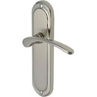 ambassador bathroom door handle set of 2 finish mercury split