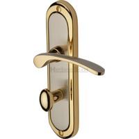 Ambassador Bathroom Door Handle (Set of 2) Finish: Jupiter Split