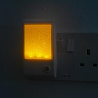 Amber Sparkle LED Sensor Night Light