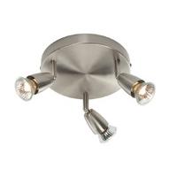 amalfi 3 x 50w gu10 spotlight plate satin silver g2523413