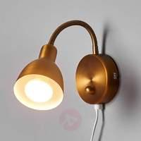 Amrei - movable wall light in antique brass