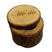 Amazon hot style rural wooden WE DO wedding ring box Woodiness elegant wedding ring box