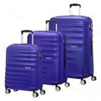 american tourister wavebreaker 3 pc set nautical blue spinner 3 pc