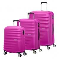 American Tourister Wavebreaker 3 PC Set, Hot Lips Pink, Spinner 3 PC