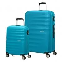 American Tourister Wavebreaker Spinner 2 PC Suitcase Set, Summer Sky, Spinner 2 PC