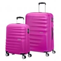 American Tourister Wavebreaker Spinner 2 PC Suitcase Set, Hot Lips Pink, Spinner 2 PC