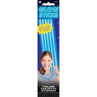 amscan 5 piece glow sticks party accessory blue