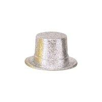 Amscan Top Hat Glitter Hollywood, Silver