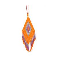 Amadoria Orange, Silver and Purple Necklace Java Diamond