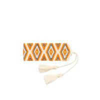 Amadoria White, Orange and Silver Bracelet Java