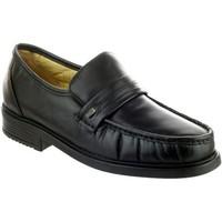 amblers charles shoe mens loafers casual shoes in black