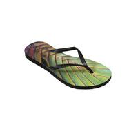 amazonas enjoy palmeira black and green woman flip flops