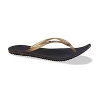 Amazonas Eco Fun Flip Flop Women Black and Golden