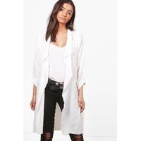 Amalia Waterfall Woven Duster - ivory