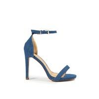 Amy Blue Denim Strap Heels