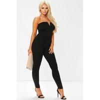 Amelia Black V Bar Bandeau Jumpsuit