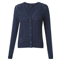 Amara Reya Cinquefoil navy cardigan