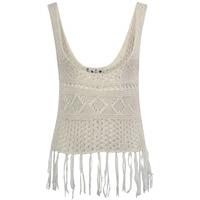 Amara Reya Sienna white knitted vest