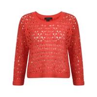 Amara Reya Jerry orange lace knit jumper