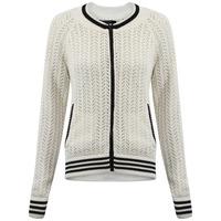 Amara Reya Valerie white knitted cardigan