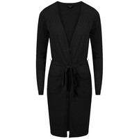 Amara Reya Coati black long belted cardigan