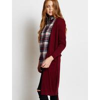 Amara Reya Coati oxblood long belted cardigan