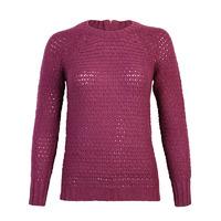 amara reya bluebell waffle knit jumper in purple