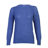 Amara Reya Bluebell Waffle Knit Jumper in blue