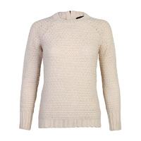 amara reya bluebell waffle knit jumper in cream