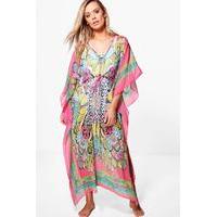 amie butterfly printed kaftan multi