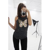 Amelia sequin butterfly vest