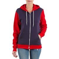 American Apparel UNISEX FLEX FLEECE ZIP HOODIE women\'s Sweatshirt in blue