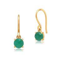 amour damier 9ct yellow gold 072ct claw set special cut emerald drop e ...