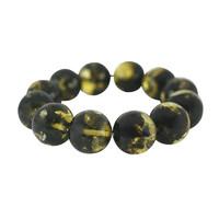 Amber Bracelet Round Stone Stretch