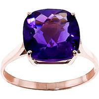 amethyst rococo ring 36ct in 9ct rose gold