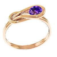 Amethyst San Francisco Ring 0.65ct in 9ct Rose Gold