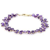 Amethyst Blossom Bracelet 20.7ctw in 9ct Gold