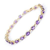 Amethyst Infinite Tennis Bracelet 5.5ctw in 9ct Gold