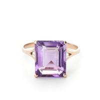 Amethyst Ring 6.5ct in 9ct Rose Gold