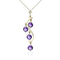 amethyst dream catcher pendant necklace 225ctw in 9ct gold