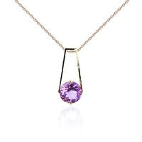 Amethyst Embrace Pendant Necklace 1.45ct in 9ct Gold