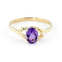 Amethyst Classic Desire Ring 0.75ct in 9ct Gold